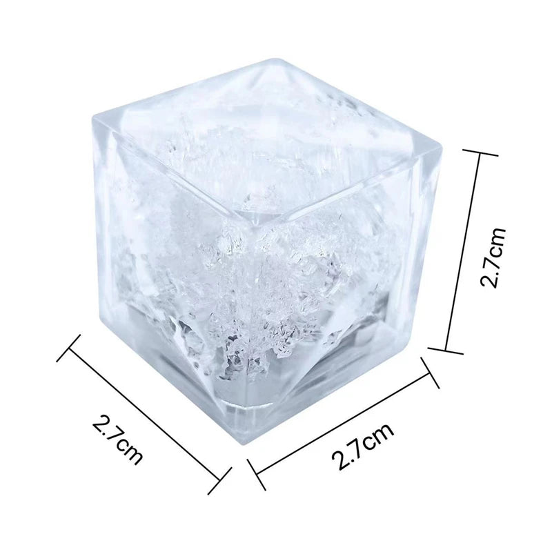 Kids Bath Toy Glowing Ice Cubes 6/12PCS Fun Water Play