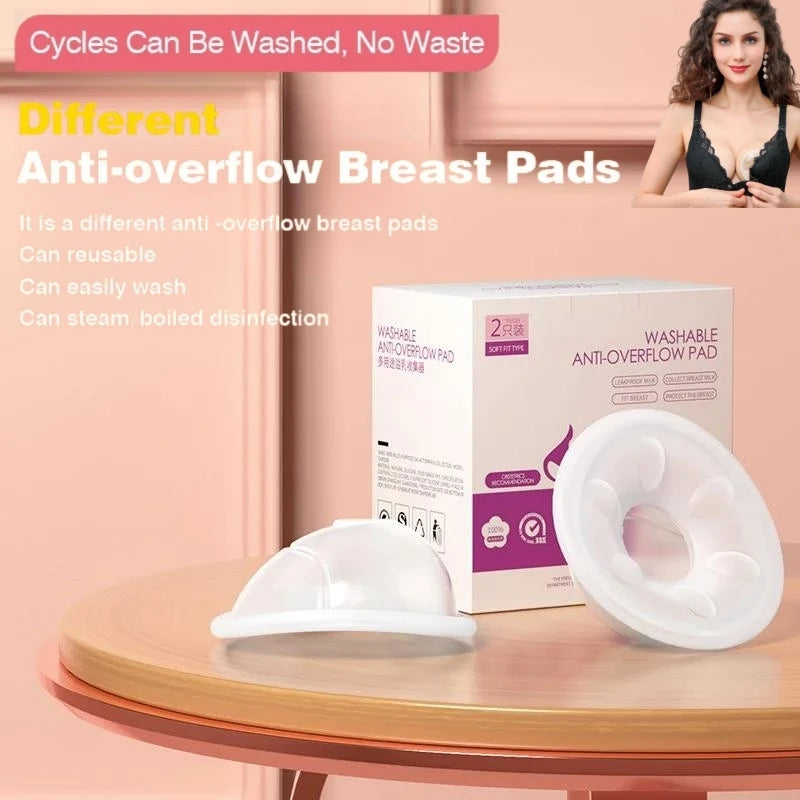 Silicone Breast Milk Collector – Leak-Free & Reusable Pads