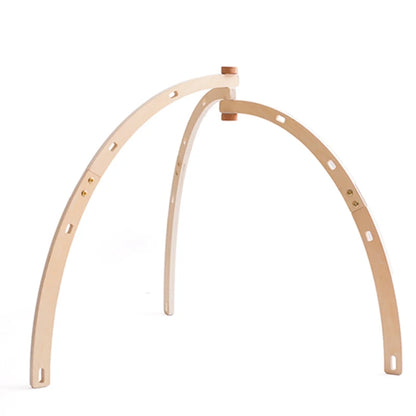 Baby Wooden Rattle Play Gym – Sensory Development Toy