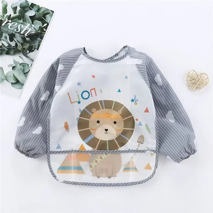Waterproof Long Sleeve Baby Bib – Mess-Free Feeding Apron