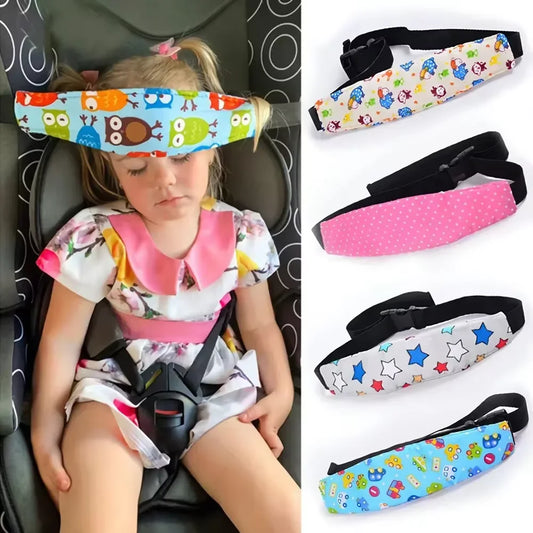 Baby Car Seat Head Support – Adjustable Sleeping Headrest Strap