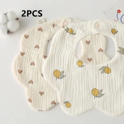 Newborn Baby Bib – Soft Drool Bandana for Mess-Free Feeding