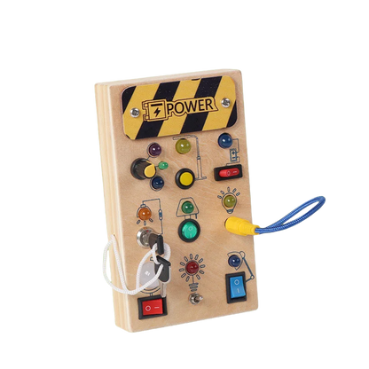 Montessori Busy Board with LED Lights for Fun Learning