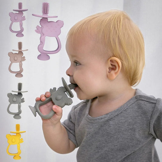 Animal Koala Baby Teether – BPA-Free Silicone Ring