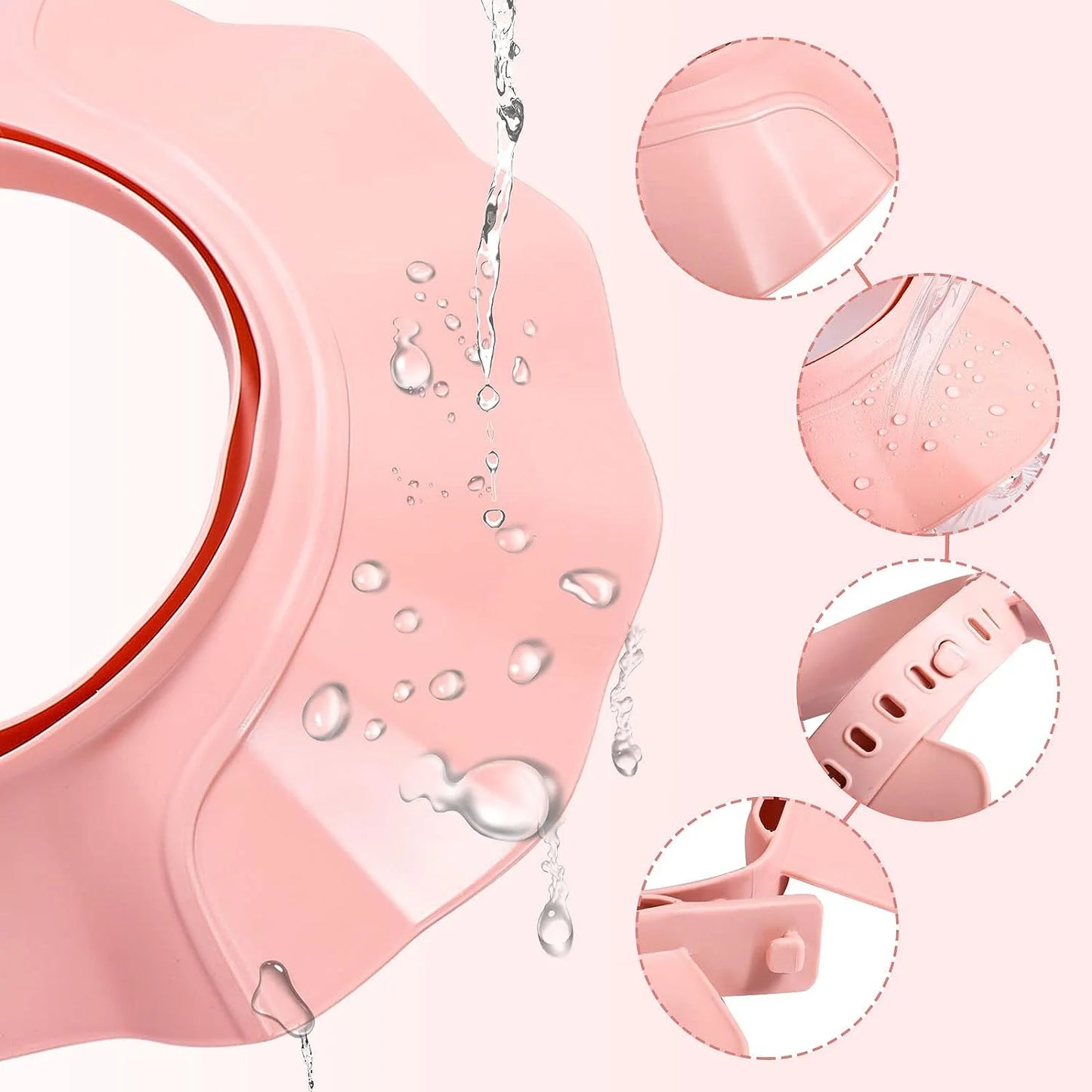 Baby Adjustable Shower Cap – Soft Waterproof & Ear Protection