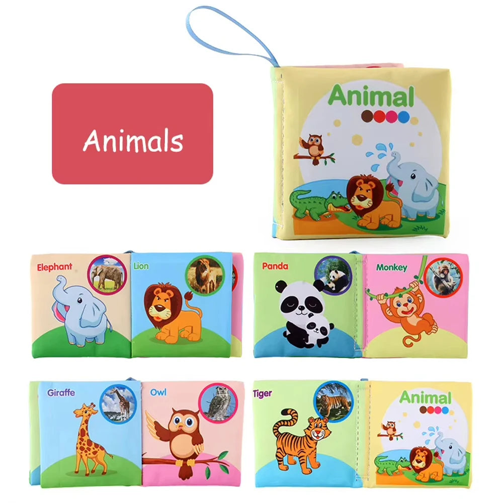 Washable Baby Cloth Book Set – Sensory & Teething Fun