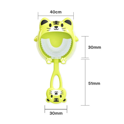 U-Shape Kids Toothbrush – Fun Cartoon Silicone Oral Care