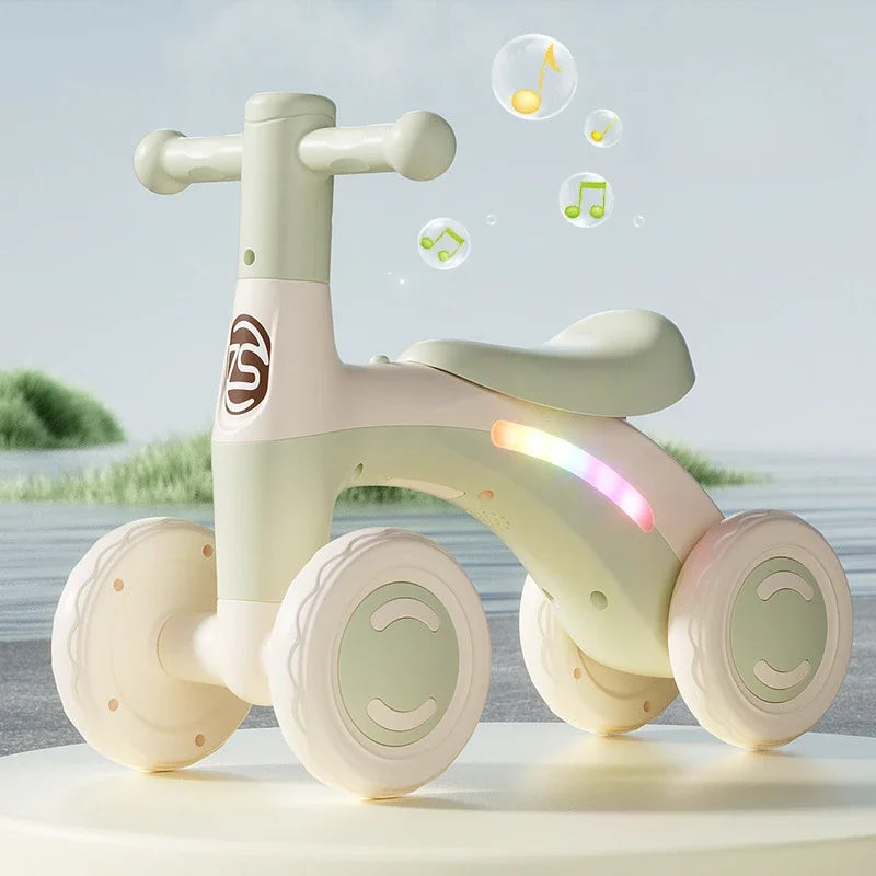 Baby Balance Bike with Anti-Tip Design for Safe Learning