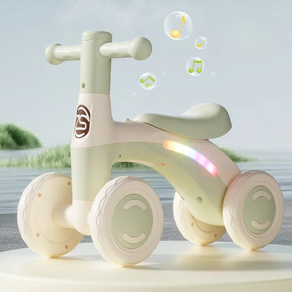 Baby Balance Bike with Anti-Tip Design for Safe Learning