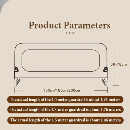 Baby Bed Guard Rail – Adjustable Anti-Fall Safety Barrier