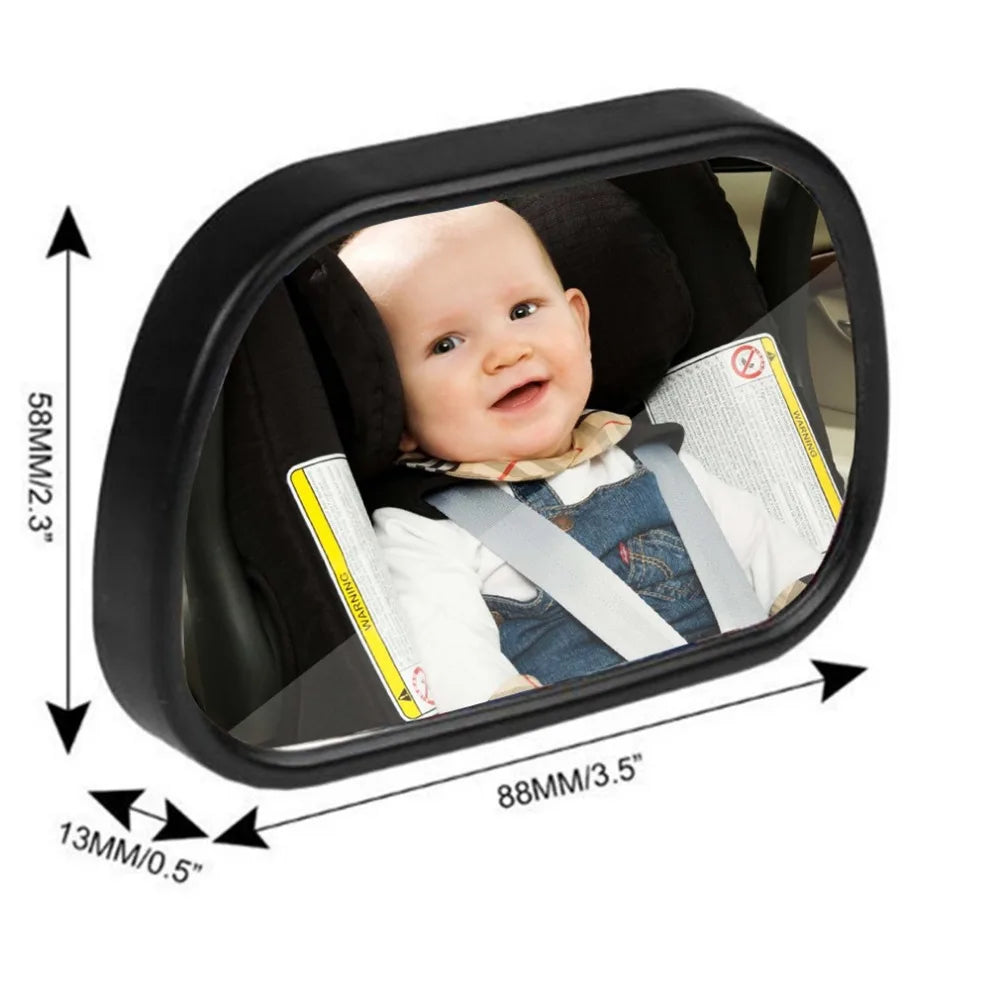 Baby Car Rearview Mirror – 2-in-1 Safety & Adjustable View
