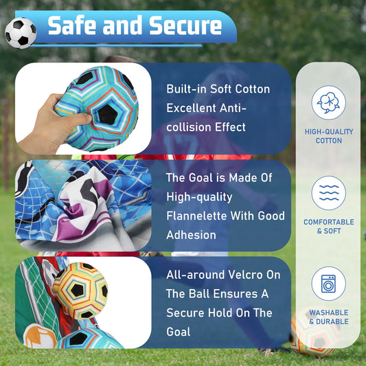 Kids Soccer Sticky Goal Toy for Indoor & Outdoor Training