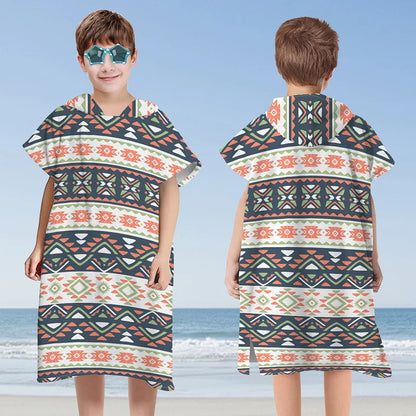 Children Microfiber Beach Towel Cape – Quick-Dry Comfort
