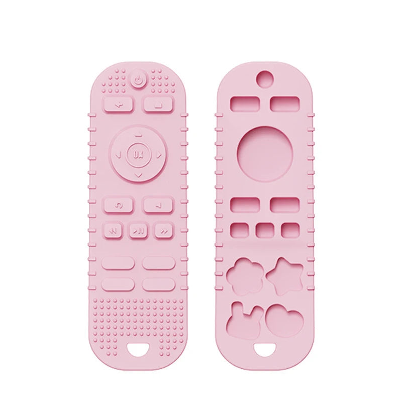 Silicone Baby Teether – TV Remote Toy for Gum Relief