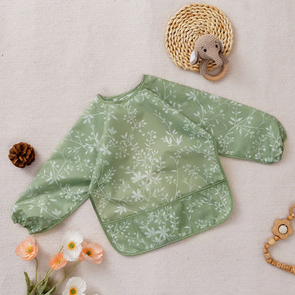 Waterproof Baby Bib with Sleeves – Cute Mess-Free Feeding