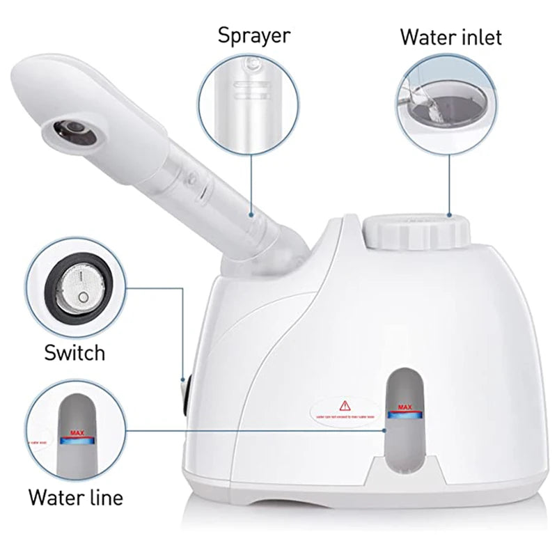 Ozon Facial Steamer – Deep Warm Mist Hydration Spa