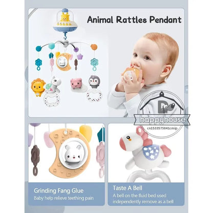 Musical Baby Crib Mobile – Lights & Soothing Projection