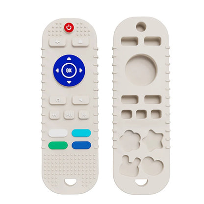 Silicone Baby Teether – TV Remote Toy for Gum Relief