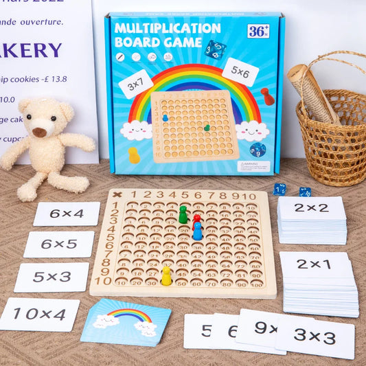 Montessori Multiplication Board Game for Fun Math Learning