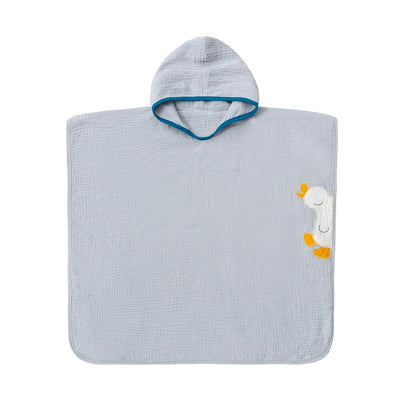 Muslin Baby Hooded Poncho Towel – Soft & Quick-Dry