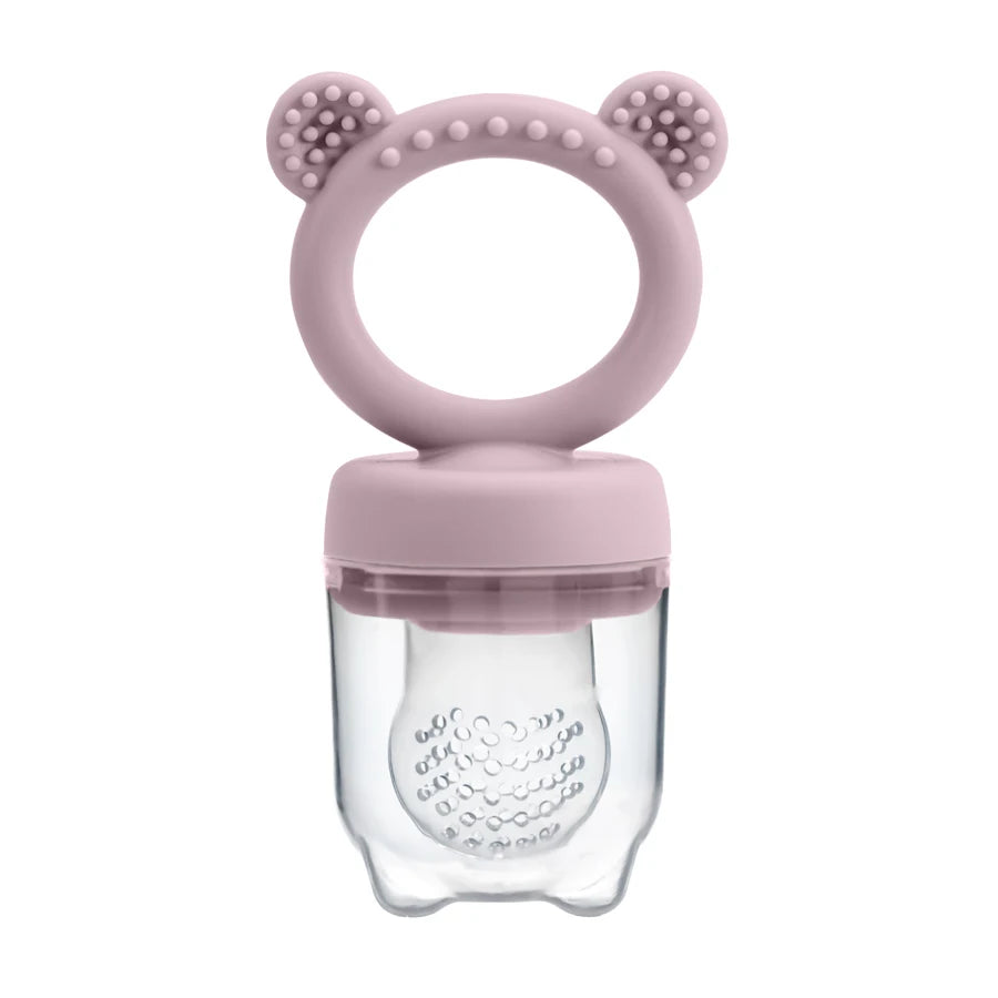 Baby Fruit Feeder With Cover – Safe Silicone Feeding Aid