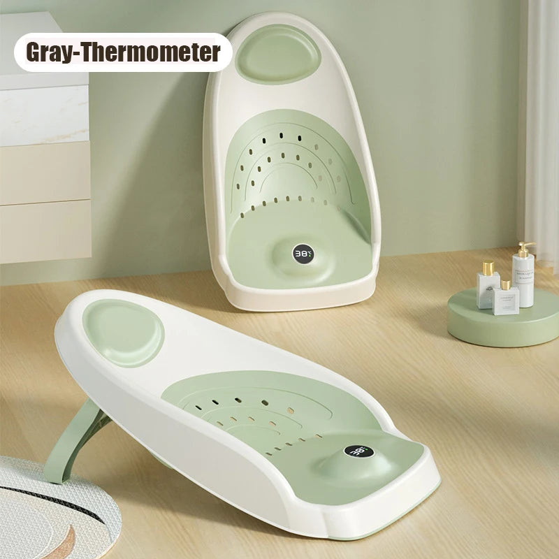 Baby Bath Support for Newborns – Non-Slip Thermometer Bed