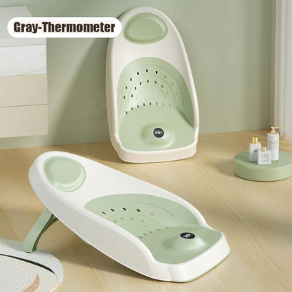 Baby Bath Support for Newborns – Non-Slip Thermometer Bed