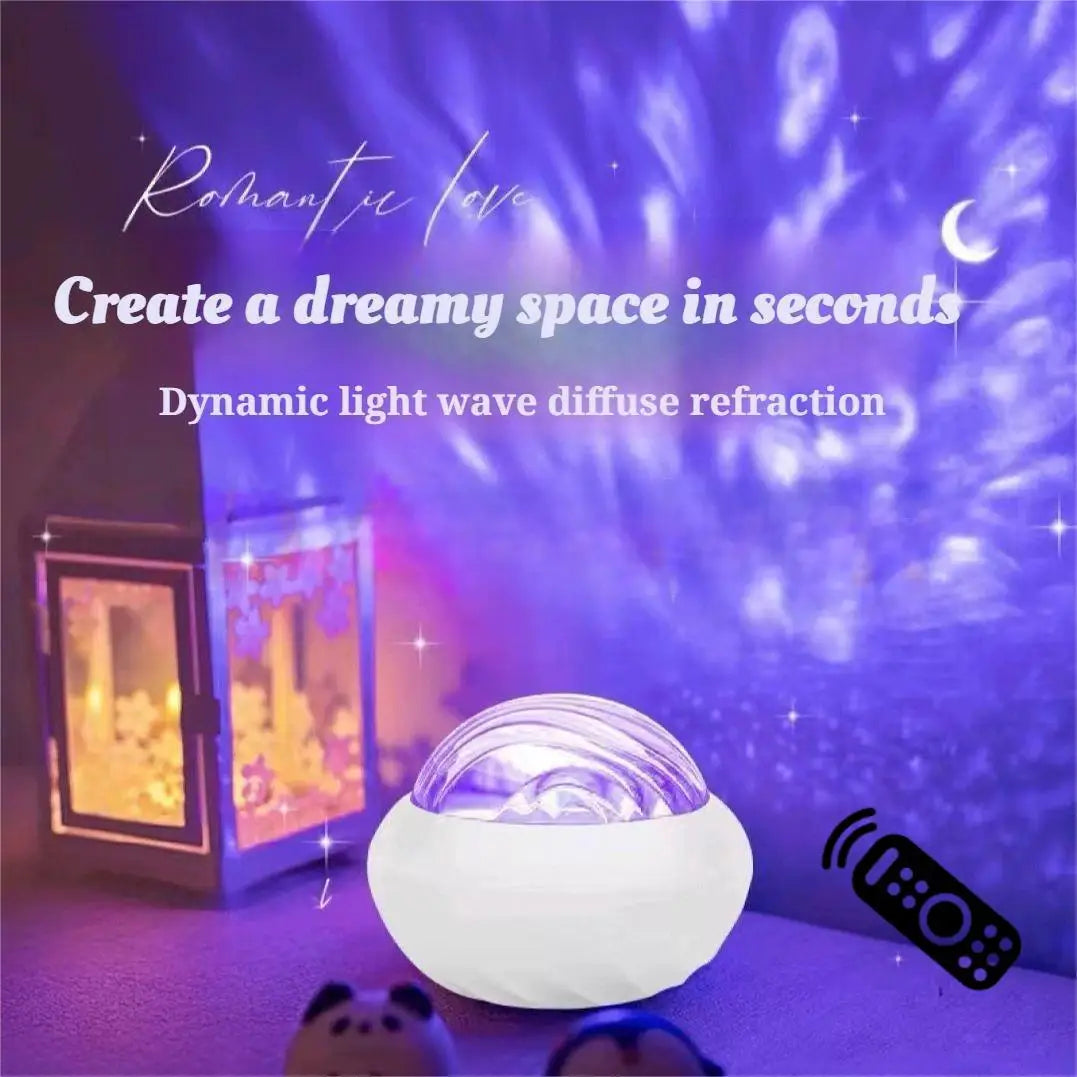 LED Galaxy Projector Night Light – Starry Sky Atmosphere Lamp