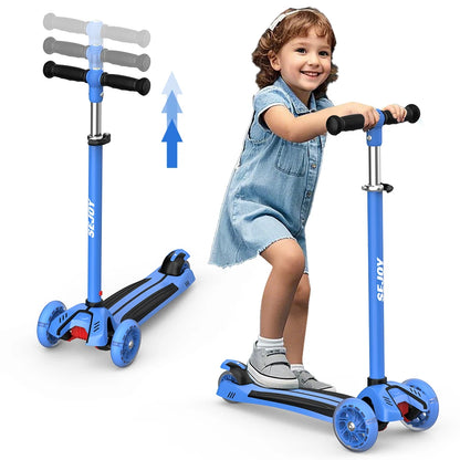 Kids Scooter with LED Wheels – Adjustable & Foldable Fun