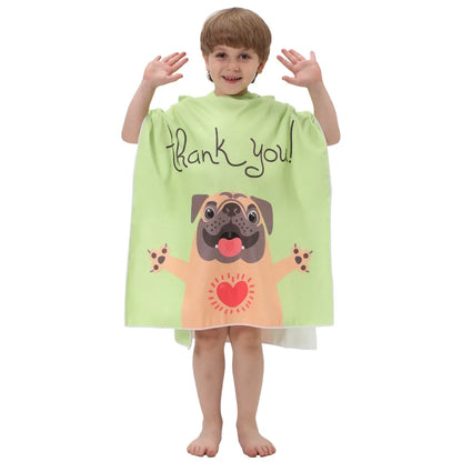 Children’s Hooded Beach Towel – Quick-Dry Microfiber Comfort