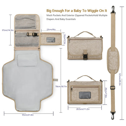 3-in-1 Baby Diaper Pad – Waterproof & Travel-Friendly