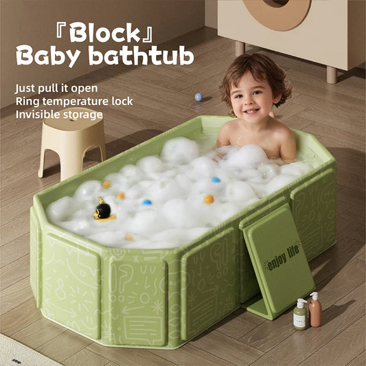 Portable Folding Bathtub for Kids – Travel-Friendly & Safe
