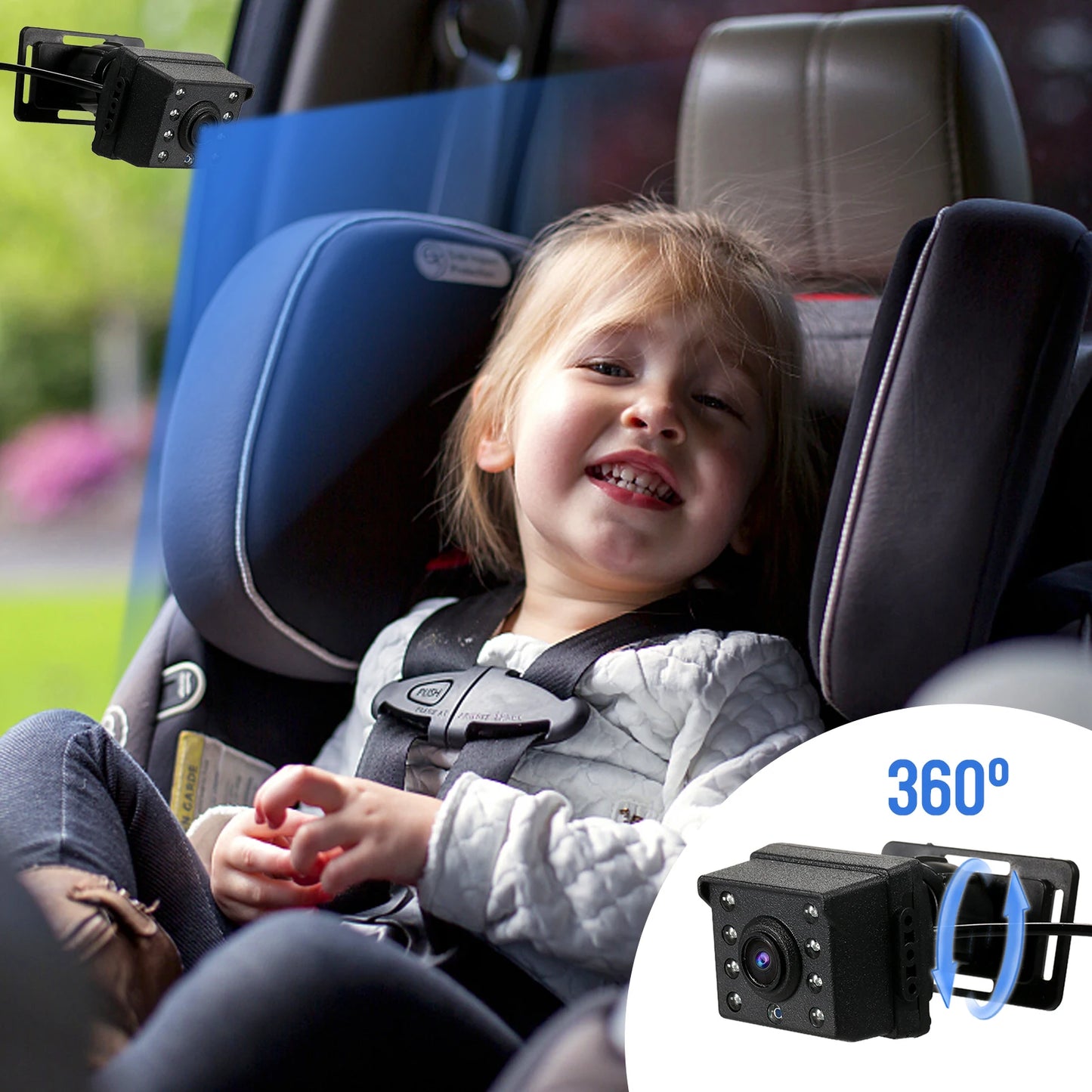 Rear View Baby Car Monitor – 4.3" IPS Screen HD