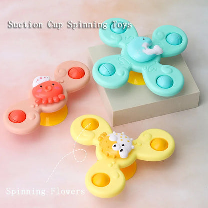Baby Bath Toys Set – Fun Suction Cup Spinning Rattles