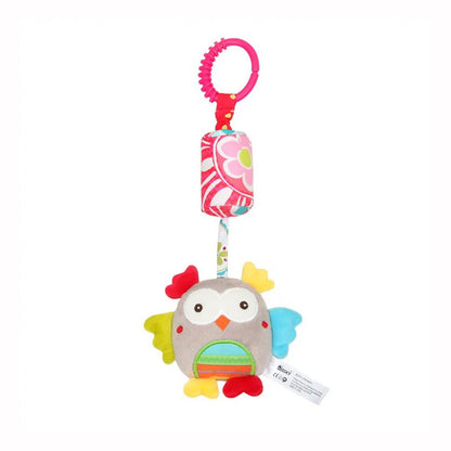 Baby Stroller Rattle Toy – Soft Hanging Animal for Sensory Play
