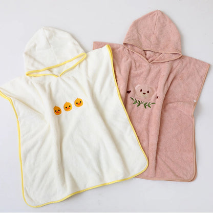 Baby Hooded Bath Towel Soft Coral Fleece for Cozy Drying