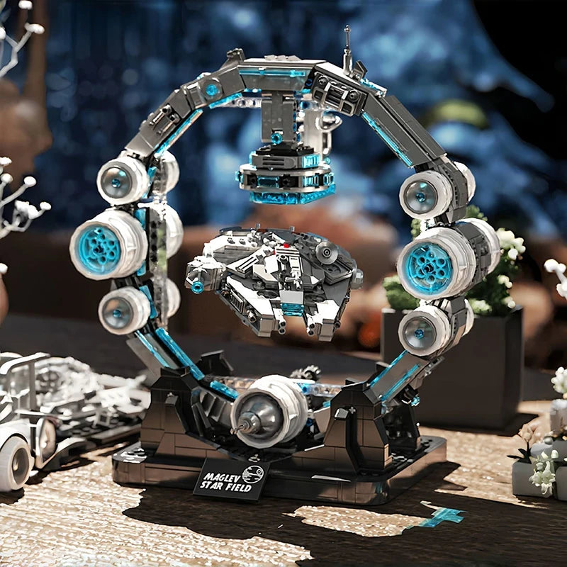Falcon Spaceship Building Blocks – LED Display Model