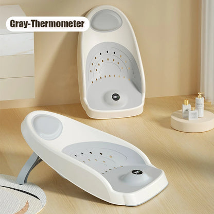 Baby Bath Support for Newborns – Non-Slip Thermometer Bed