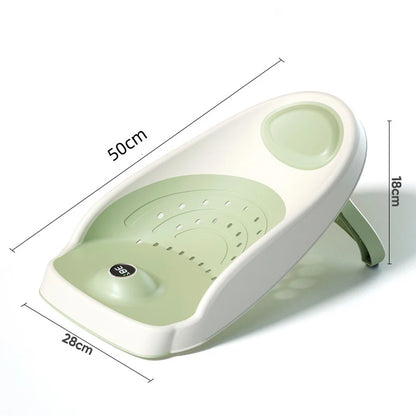 Baby Bath Support for Newborns – Non-Slip Thermometer Bed
