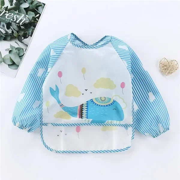 Waterproof Long Sleeve Baby Bib – Mess-Free Feeding Apron