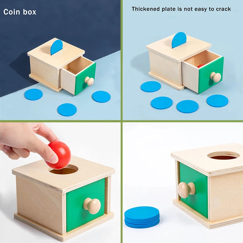 Montessori Coin Box Toy for Toddlers – Boost Fine Motor Skills