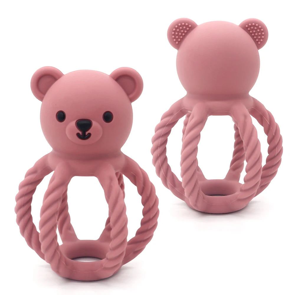 Baby Teether Rings Baby Silicone Teether Ring – BPA-Free Comfort & Fun – KentDO™ Mom & Baby