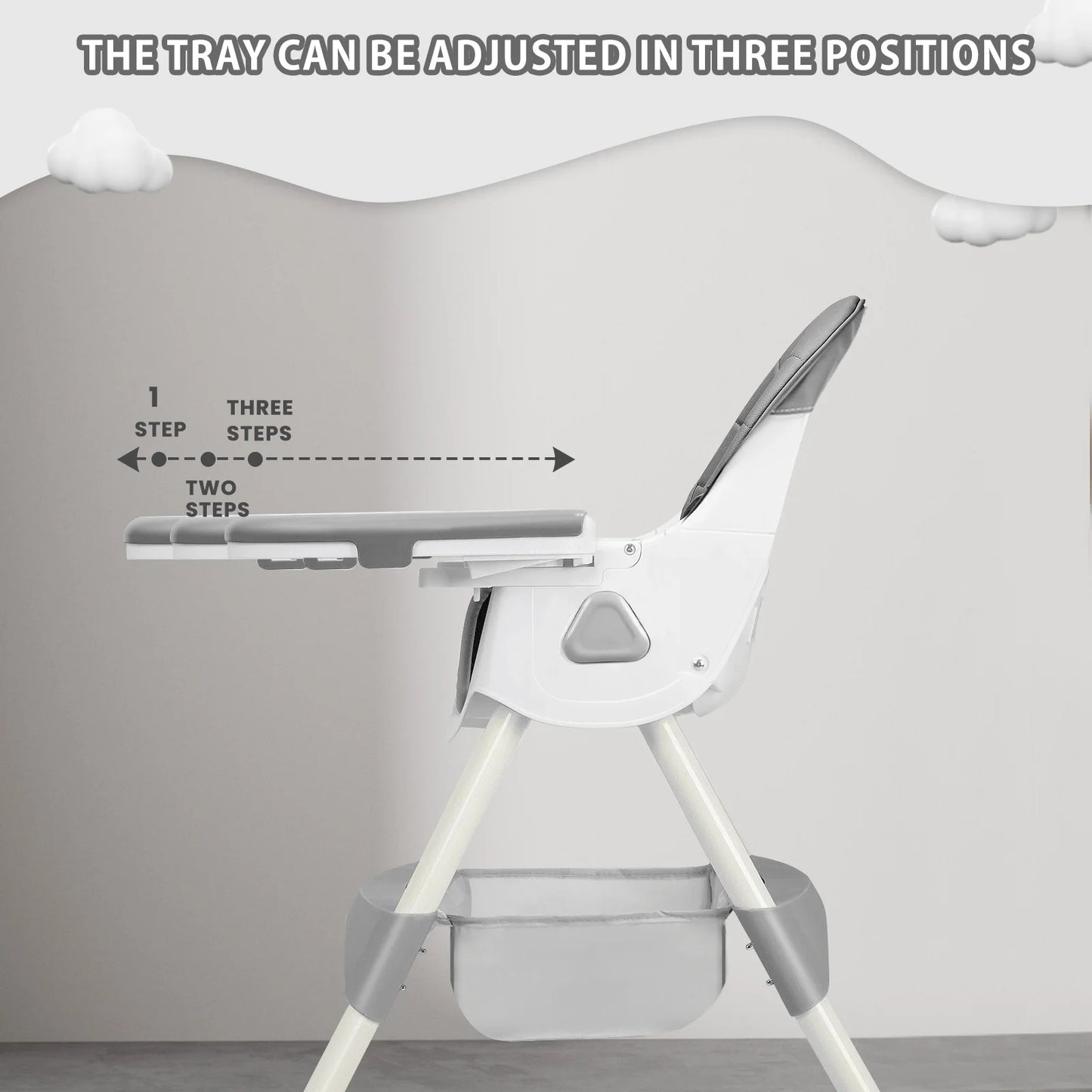 Foldable Baby High Chair – Anti-Slip & Easy Clean Feeding