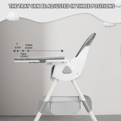 Foldable Baby High Chair – Anti-Slip & Easy Clean Feeding