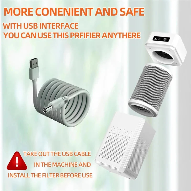 Portable Air Purifier with Aromatherapy – Clean & Fresh Air Anywhere