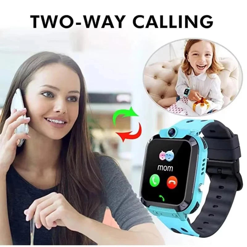 Kids Smart Watch GPS SOS Call Camera Waterproof Tracker