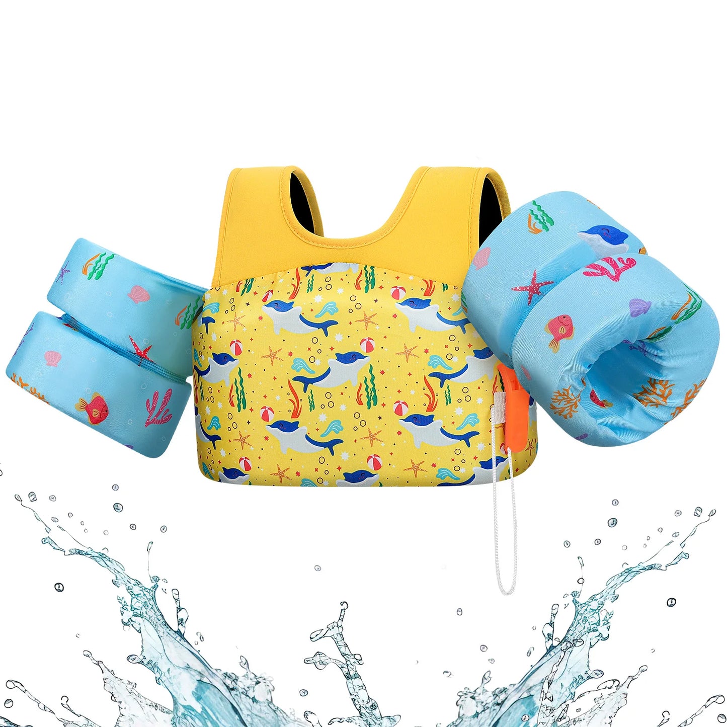 Kids Swim Vest with Arm Floats – Safe Buoyancy for Water