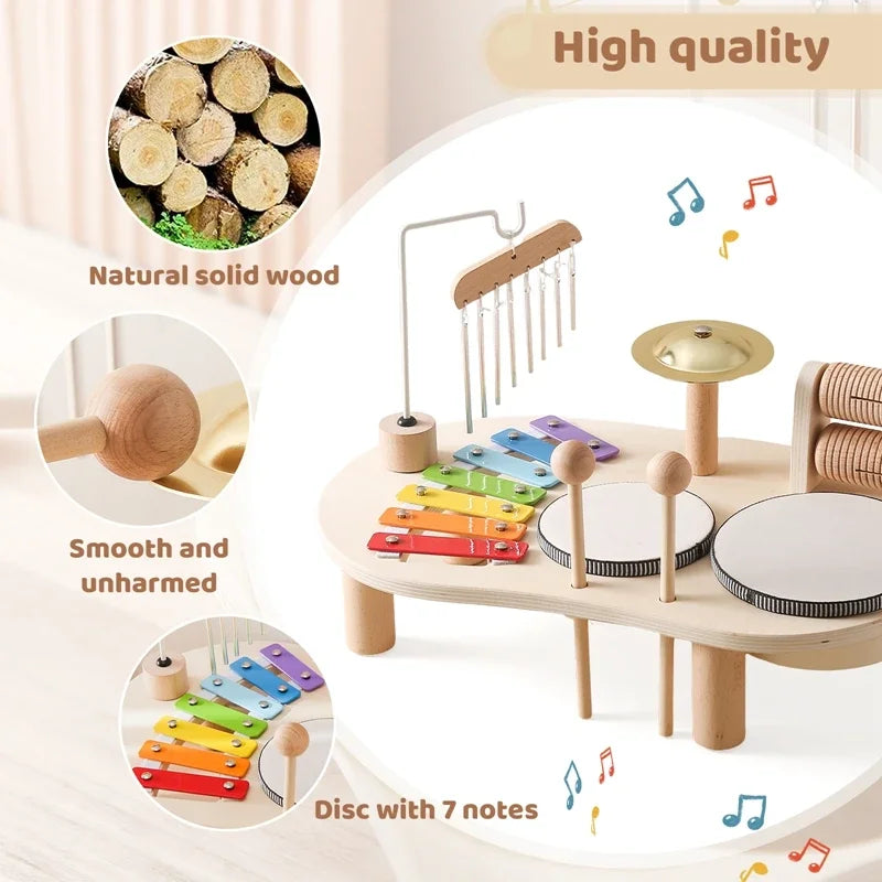 baby playing musical infant learning toy sensory development