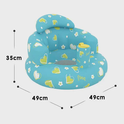 Inflatable Baby Seat for Safe Sitting & Feeding Support