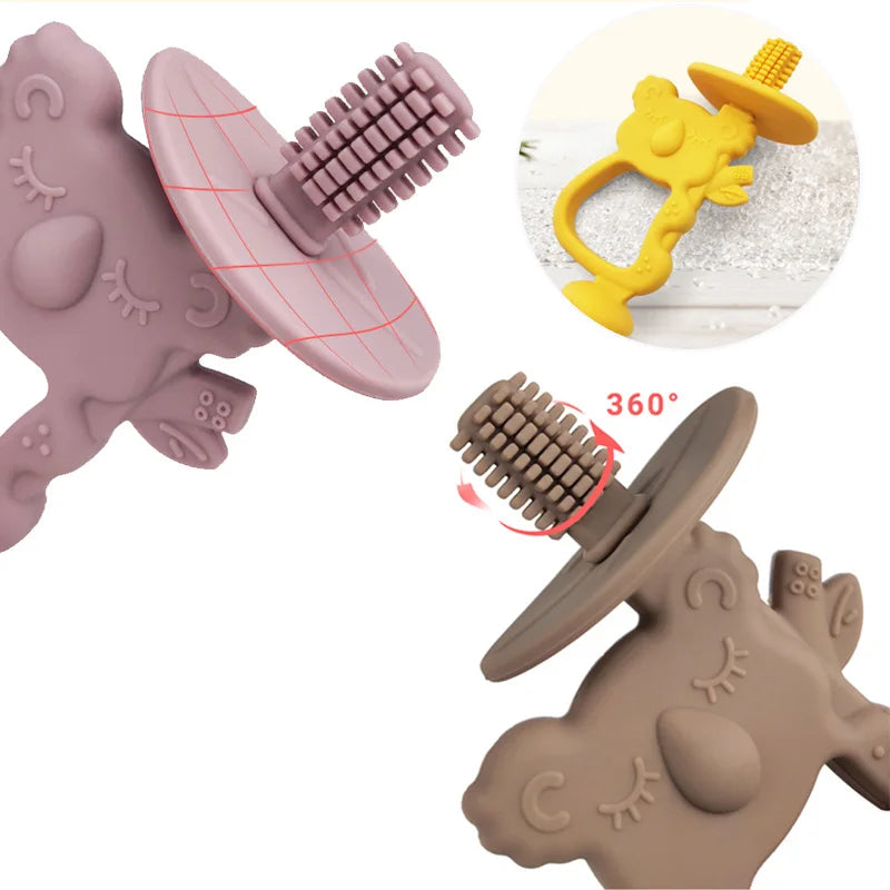 Animal Koala Baby Teether – BPA-Free Silicone Ring